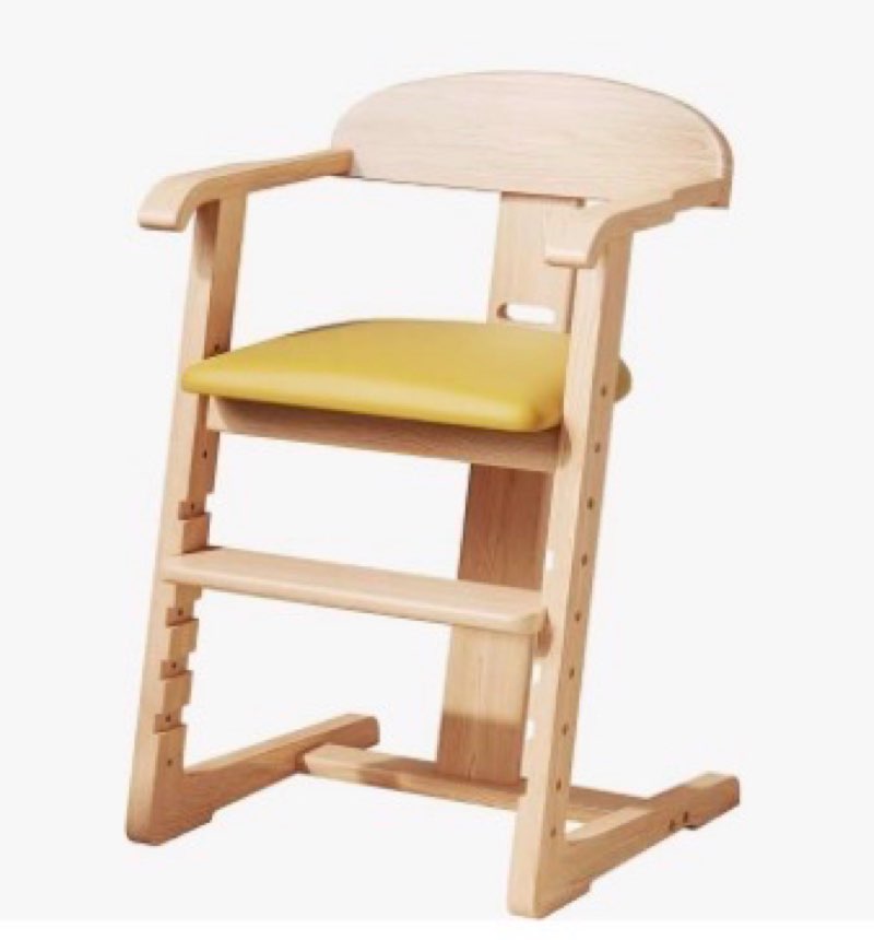 domgmuwujee solid wood toddler dining chair - adjustable height easy to clean toddler high chair - k