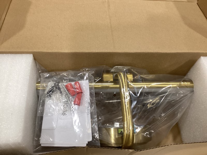 Condition photo showing Good Condition for hard-wired picture light for wall,16'' inch modern brass metal body dimmable frame light with adjustable swing arm 3cct led art display light for paintings gallery 6w wall light, hallway vanity light gold 16 inches