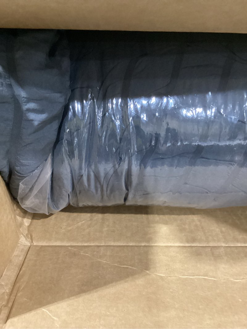 Condition photo showing As Is for Andency Olive Green Full Size Comforter Sets with Sheets - 7 Pieces Bed in a Bag Boho Tufted Bedding Sets Fluffy Lightweight Full Bed Set with Comforter, Sheets, Pillowcases & Shams for All Season Olive  Full (79\"x90\")