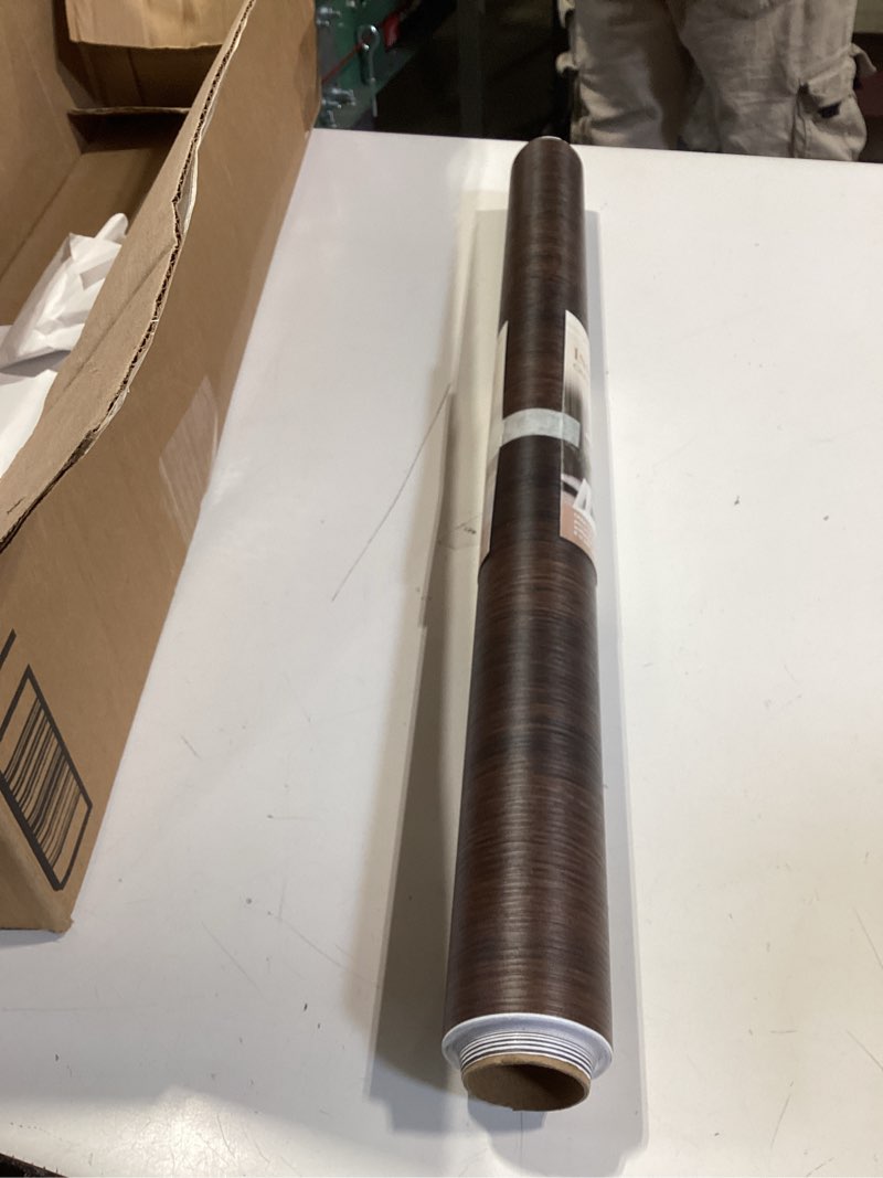 Condition photo showing Good Condition for arthome 16.5" x120" peel and stick wood contact paper self-adhesive brown walnut wallpaper,decorative vinyl film for countertop,cabinets,shelf,drawer liner,easy to clean removable wall covering walnut wood 16.5" x 120"