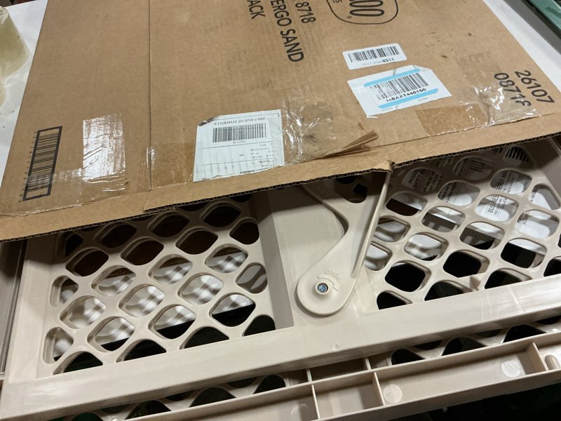 Condition photo showing Good Condition for toddleroo by north states - supergate ergo baby gate: plastic baby gate for stairs & doorways - adjustable indoor safety gate - made in usa - 26 to 42 inches wide - 26 inches tall - sand