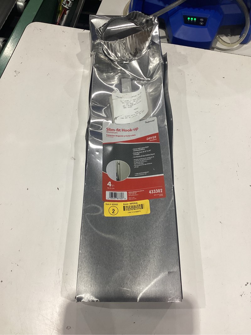 Condition photo showing As Is for imperial 26.5-in to 43-in adjustable periscope dryer vent