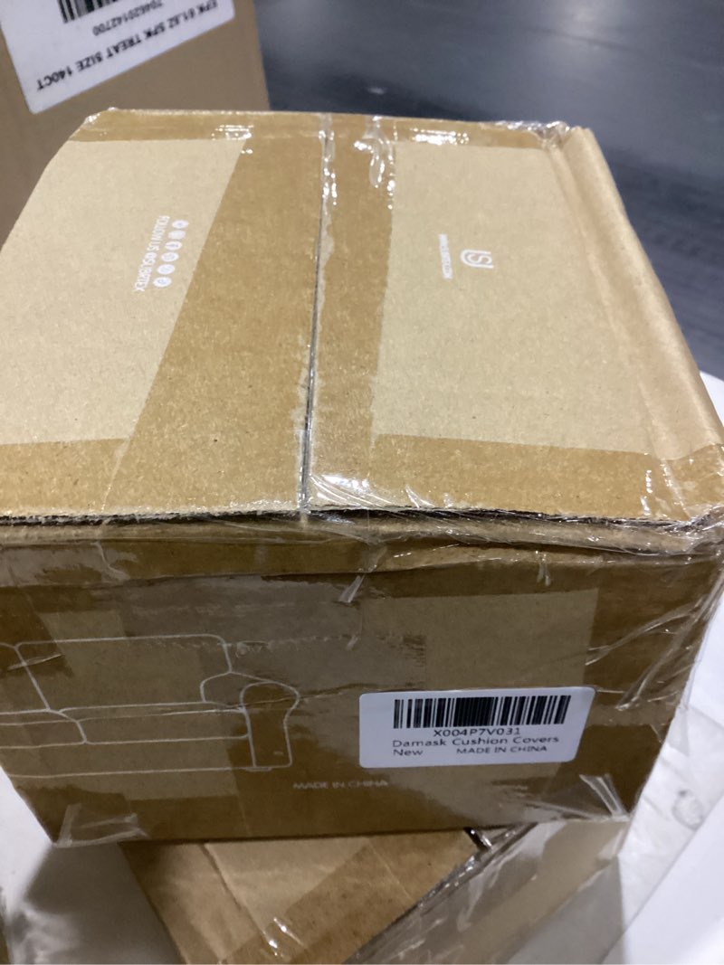 Condition photo showing New/Like New for Hokway Damask Stretch Couch Cushion Replacement Slipcovers, Boho Cushion Slipcovers Sofa Cushion Covers (Coffee, Large) Coffee Large