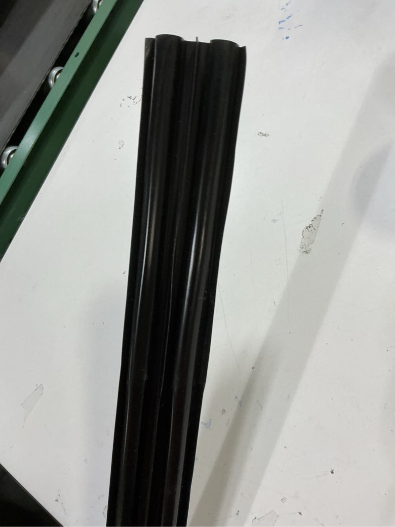 Condition photo showing As Is for 36" Kerf Slide-in Double Bulb Seal Weatherstrip Door Bottom – Durable Seal for Energy Efficiency & Draft Protection (Black)