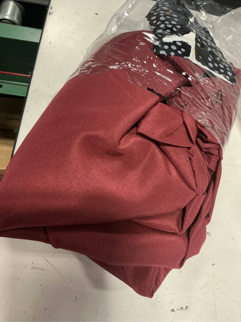 Condition photo showing Good Condition for blissun 9ft patio umbrella replacement canopy, market umbrella top, outdoor table umbrella canopy for 8 ribs, canopy only burgundy