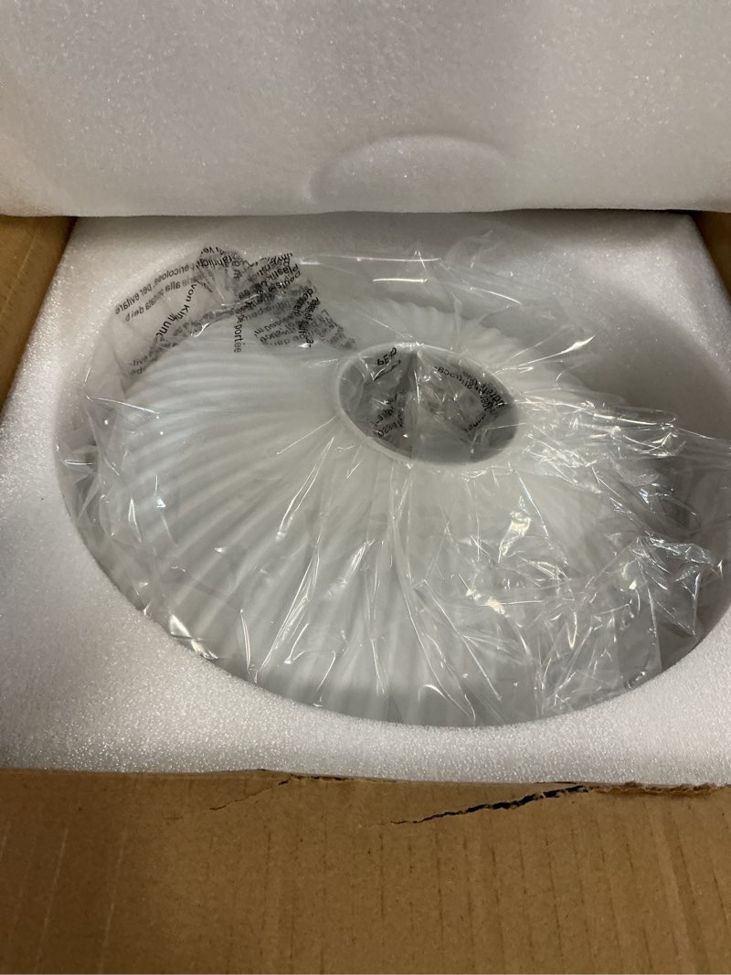 Condition photo showing New/Like New for KCO Lighting Large Milk Glass Pendant Lighting Kitchen Island Brushed Brass Globe Pendant Light Mid Century Modern Hanging Light Fixture Gold White Pendant Light White 30cm