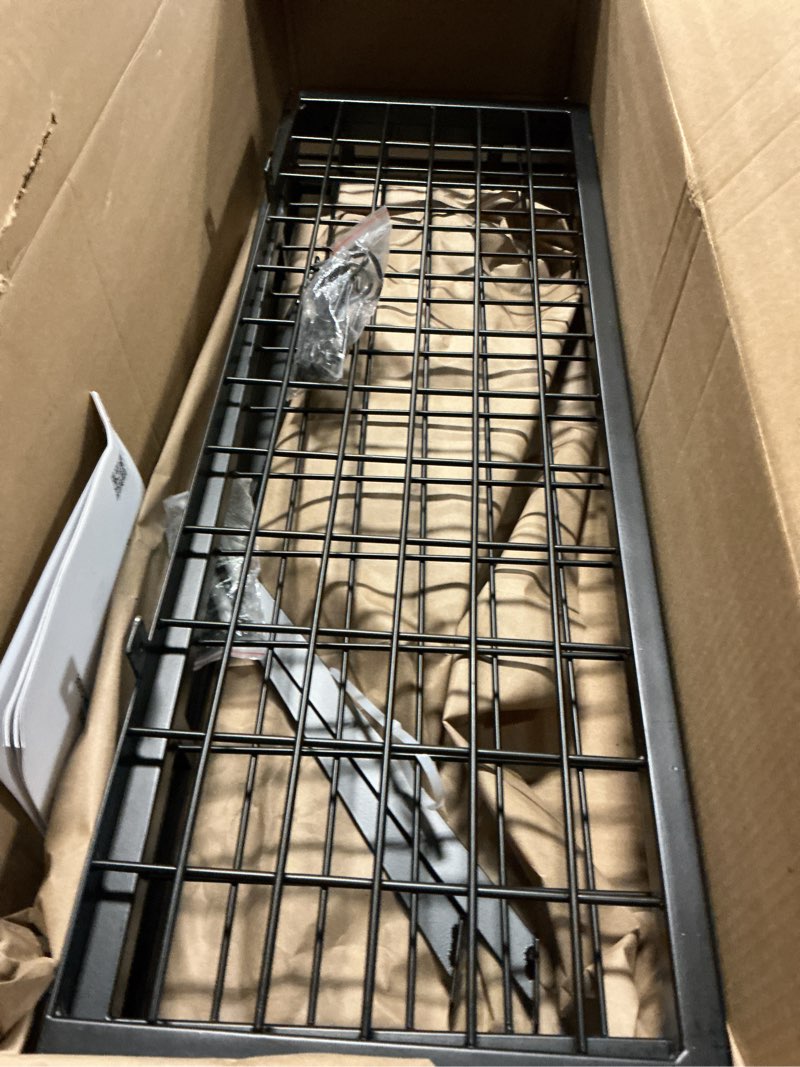 Condition photo showing Good Condition for kes 30-inch kitchen pot rack - mounted hanging rack for kitchen storage and organization - matte black 2-tier wall shelf with guard rail for pots and pans organizer with 12 hooks - kur215s75b-bk
