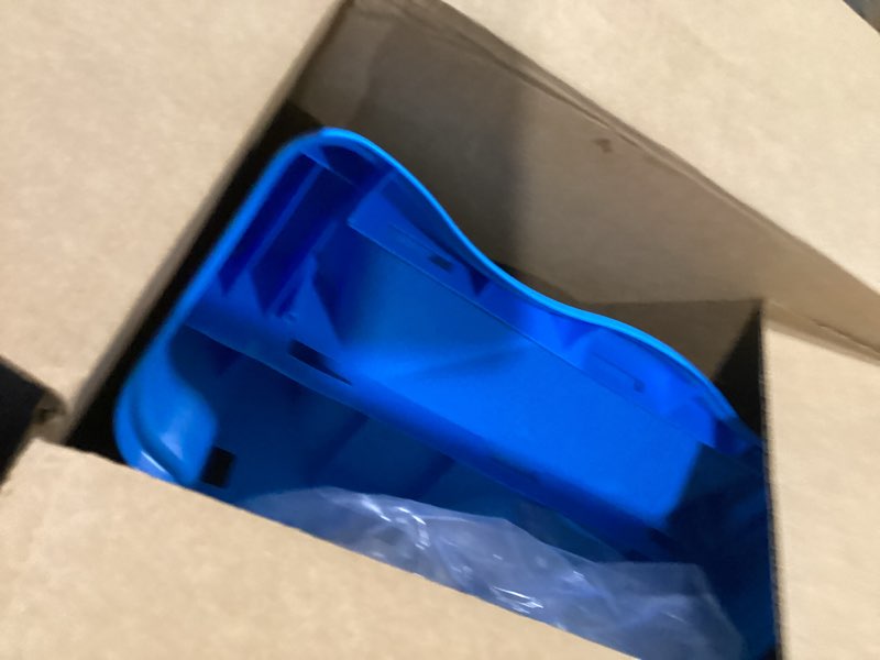 Condition photo showing As Is for little tikes 2-in-1 indoor-outdoor wet or dry slide, dark_blue