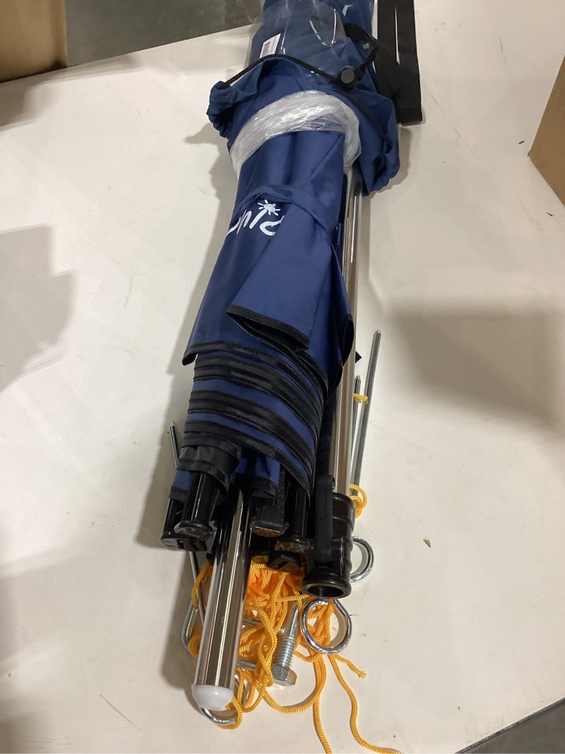 Condition photo showing Good Condition for sunphio beach umbrella 7.2 ft with sand anchor, heavy duty, high wind resistant, portable and large windproof beach umbrellas with sand bags for travel, best sun protection uv