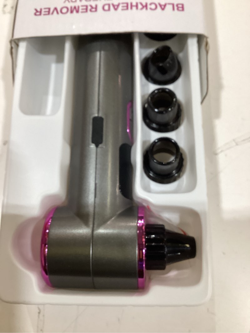 Condition photo showing New/Like New for blackhead remover vacuum with heating, blackhead extractor 3 adjustable suction levels 9 modes, pore vacuum blackhead suction remover, comedone extractor kit for deep pore cleaning (purple) 1 count (pack of 1)