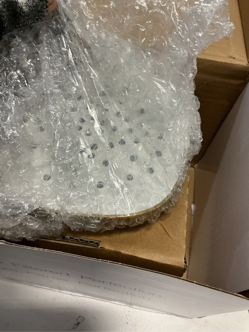 Condition photo showing Good Condition for KOHLER 37722-Y-2MB Cinq Square Single-Function Filtered Showerhead, Five-Layer Filtration, 2.5 GPM, Contemporary Design, Easy to Clean, Vibrant Brushed Moderne Brass Square Vibrant Brushed Moderne Brass 2.5 GPM