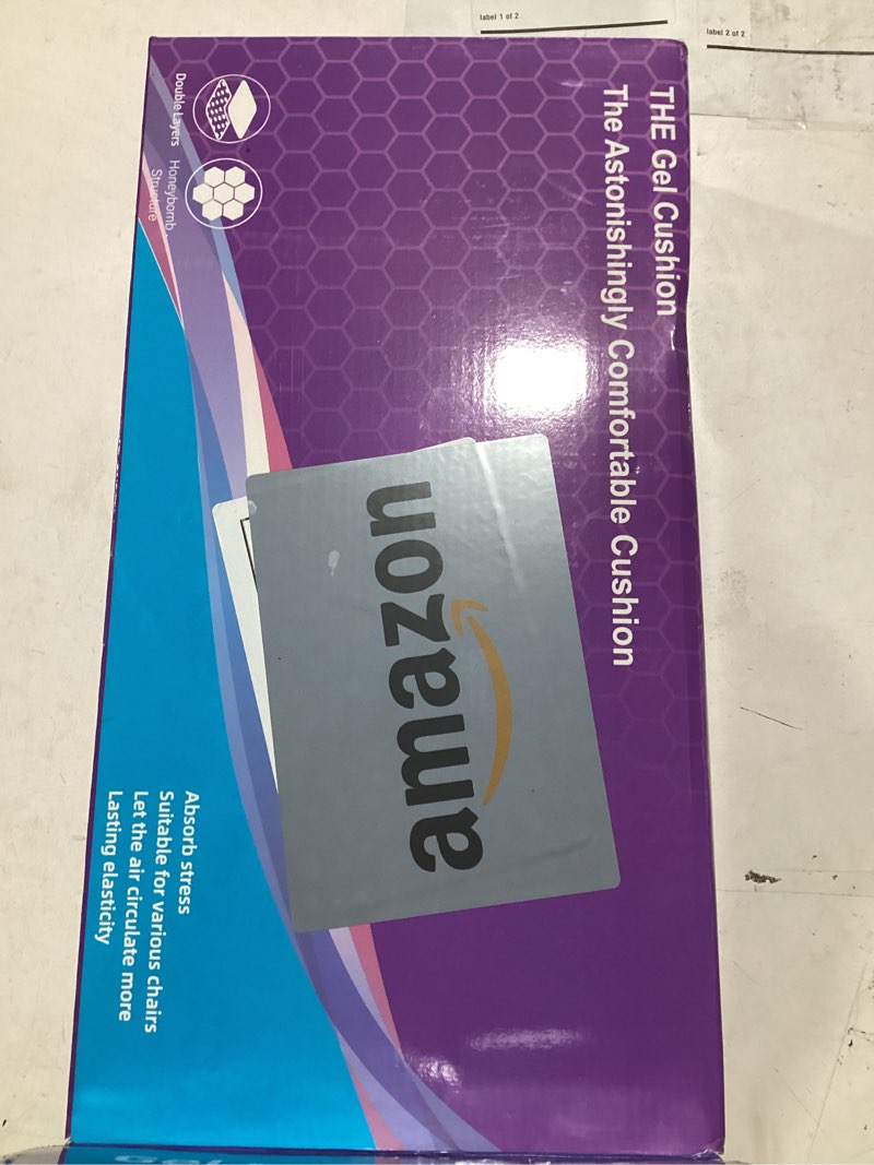 Condition photo showing New/Like New for Gel Seat Cushion, Cooling Thick Big Breathable Honeycomb Design Absorbs Pressure Points Seat Cushion