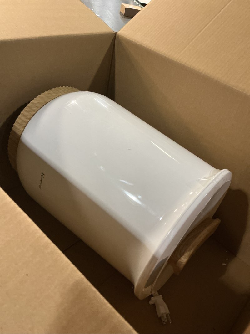 Condition photo showing As Is for Keenray Upgraded Towel Warmer Bucket, Large Towel Warmer with 3 Heating Modes, Heat Time 30/45/60/90 Min Adjustable and Up to 24 Hour Delay Timer, Towel Heater for Oversize Bathrobes Blankets, CL1Plus Clear White