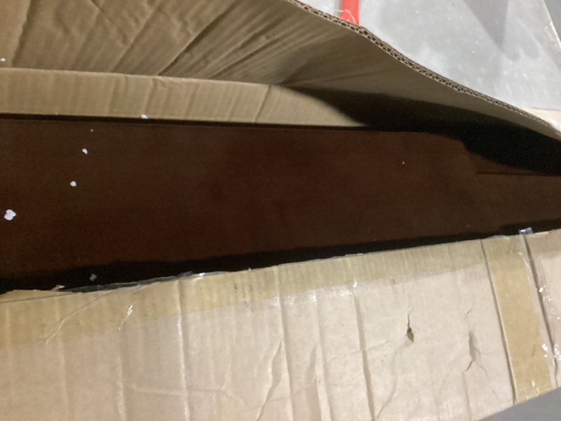 Condition photo showing Good Condition for Maydear Bamboo Ladder Shelf Bookcase, 5-Tier Leaning Bookshelf Free Standing Organizer Storage Shelves for Living Room, Bedroom, Kitchen, Home Office, Balcony, Walnut 5 Tier Walnut