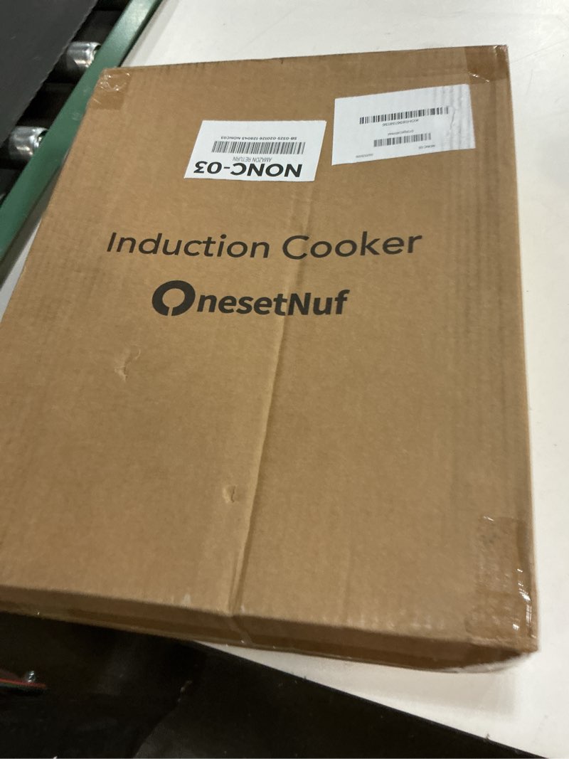 Condition photo showing New/Like New for Stainless Steel Induction Cooktop, Professional-Grade Induction Cooker with Precise Temperature Control,Portable Countertop Burner with UL Certified, 10 Hours Timer Powerful 1800W Hot Plate