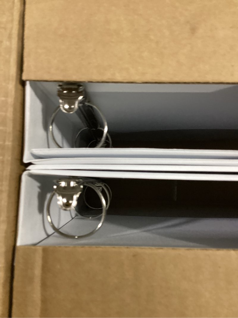 Condition photo showing Good Condition for samsill 12 pack durable 1.5 inch 3 ring binders, round ring, clear view cover for presentations, white white 1.5-inch 12