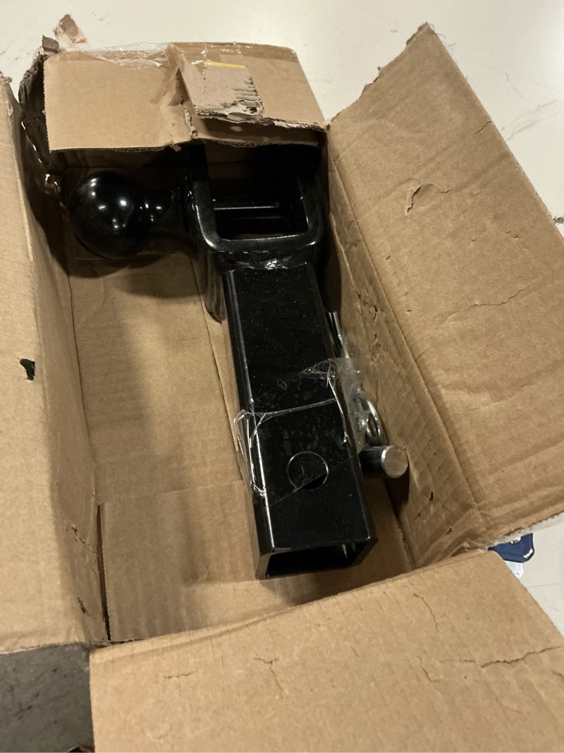 Condition photo showing Good Condition for toptow atv/utv trailer hitch towing ball mounts, 2-inch ball, clevis pin, fits 2-inch receiver 2" ball, 2" receiver, 5/8" pin