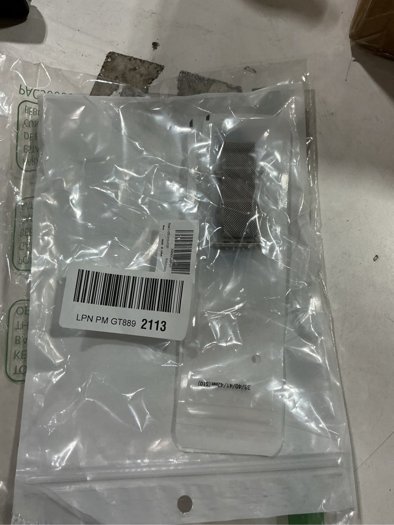 Condition photo showing New/Like New for similiar product 3 pack mesh metal band compatible with apple watch band 38mm 40mm 41mm 42mm 44mm 45mm 46mm 49mm, stainless steel magnetic loop strap for iwatch ultra 3 2 1 series 11/10/9/8/se/7/6/5/4/3 men women a-rose gold/black/starlight 38mm/40mm/41mm/42mm(series 11/10)