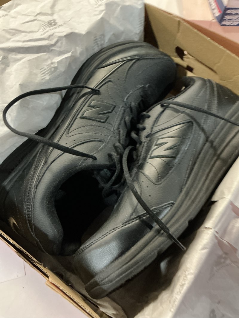 Condition photo showing New/Like New for new balance men's 577 v1 lace-up walking shoe, black, 14 xw us