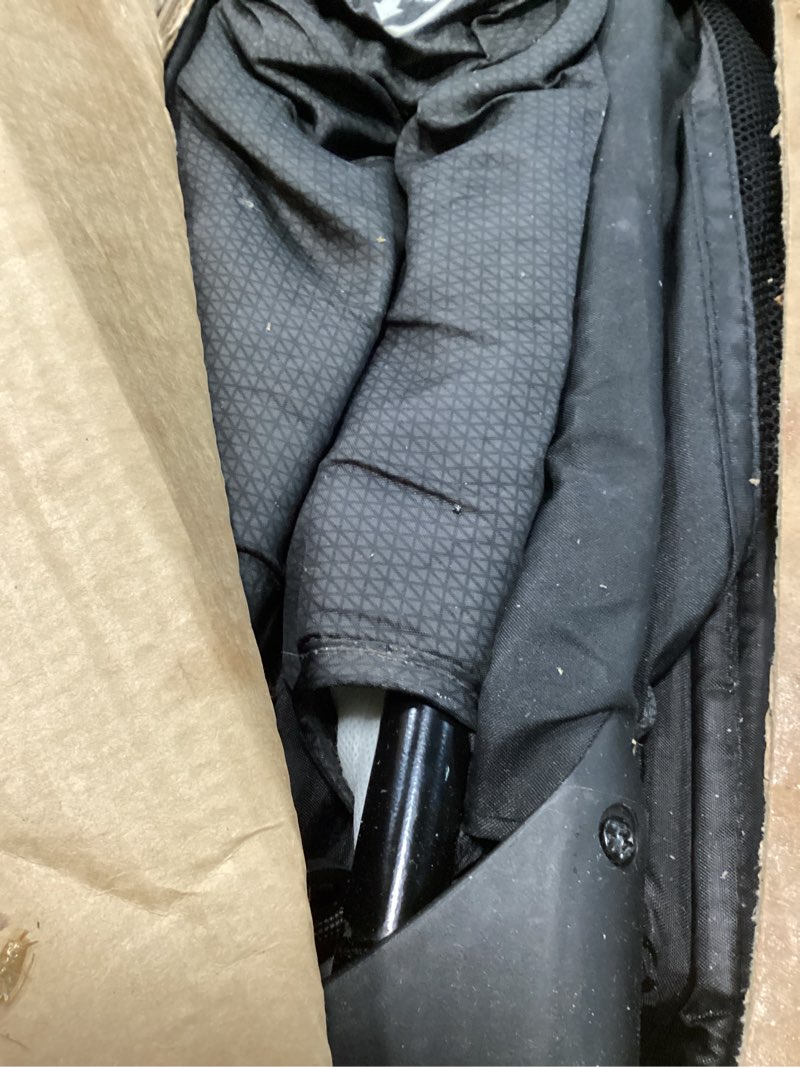 Condition photo showing As Is for Pamo Babe Portable Crib Baby Playpen with Mattress and Carry Bag Black
