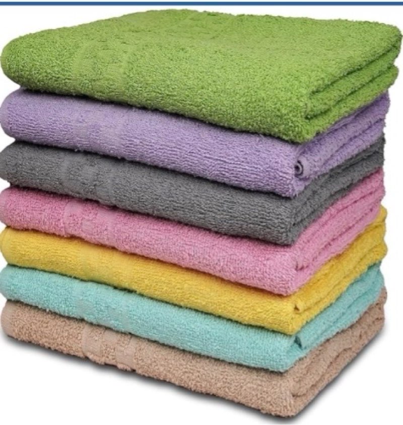 Assorted Towels Of Different Styles. Colors And Sizes 6- pack