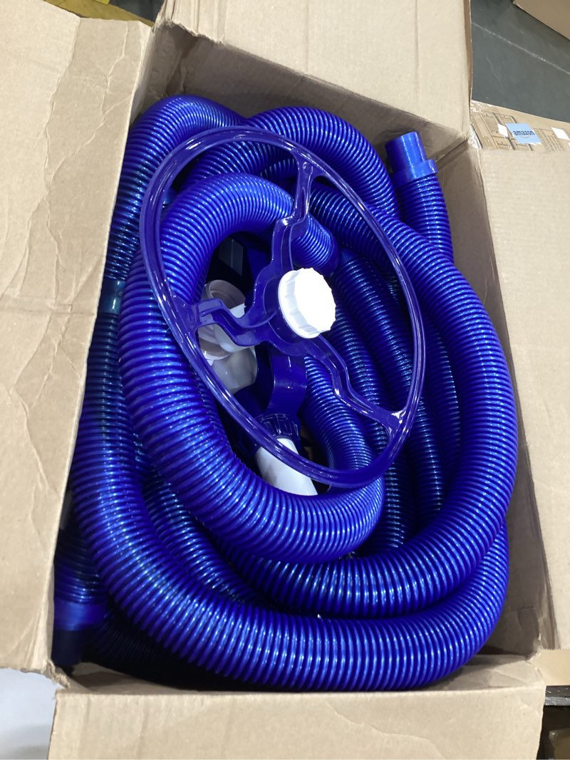 Condition photo showing As Is for vingli pool vacuum cleaner automatic sweeper swimming pool creepy crawler vacuum with 33ft hoses (navy blue&white)