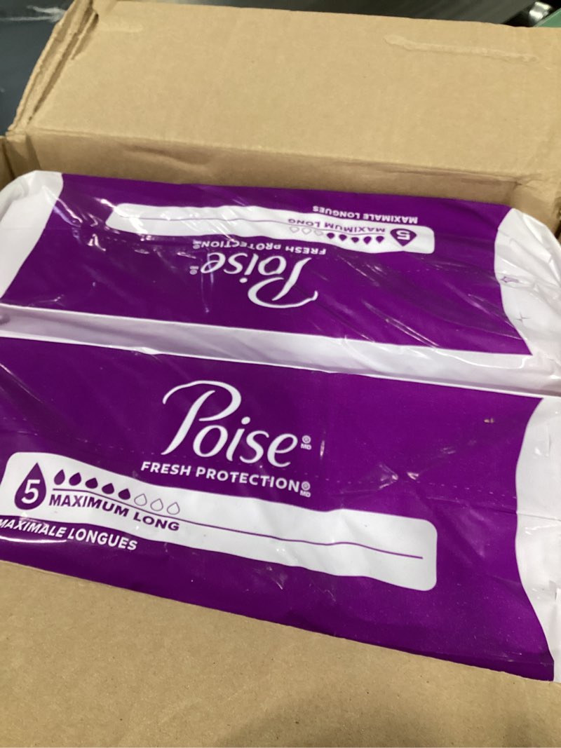 Condition photo showing New/Like New for Poise Incontinence Pads, Maximum Absorbency, Regular, 48 Count (Pack of 2)