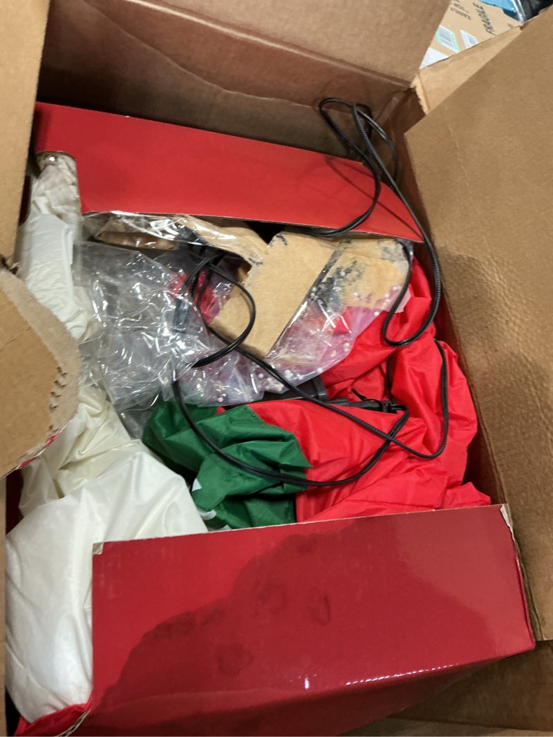 Condition photo showing As Is for 6 FT Christmas Inflatable Santa Claus, Snowman Outdoor Decorations, 2025 Originally Designed, LED Lights Blow Up Yard Decoration for Garden Lawn Xmas Holiday Party Gifts (Christmas Inflatable)