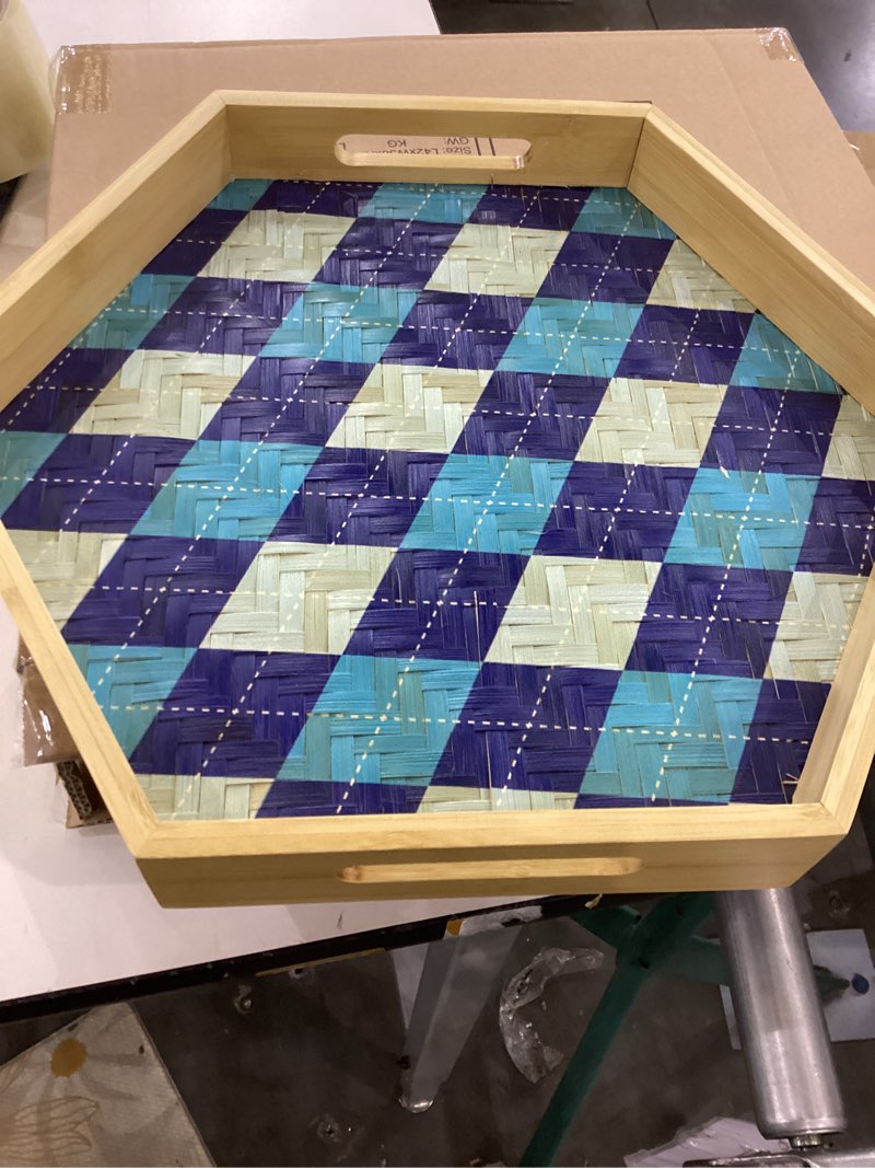 Wood and bamboo tray