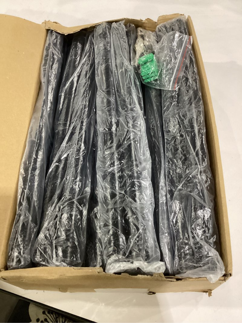 Condition photo showing Good Condition for ailbton 10ft string light poles 4 pack,light poles for outside lights,outdoor with fence brackets hanging lights,metal stand deck patio backyard 10ft 4 pack