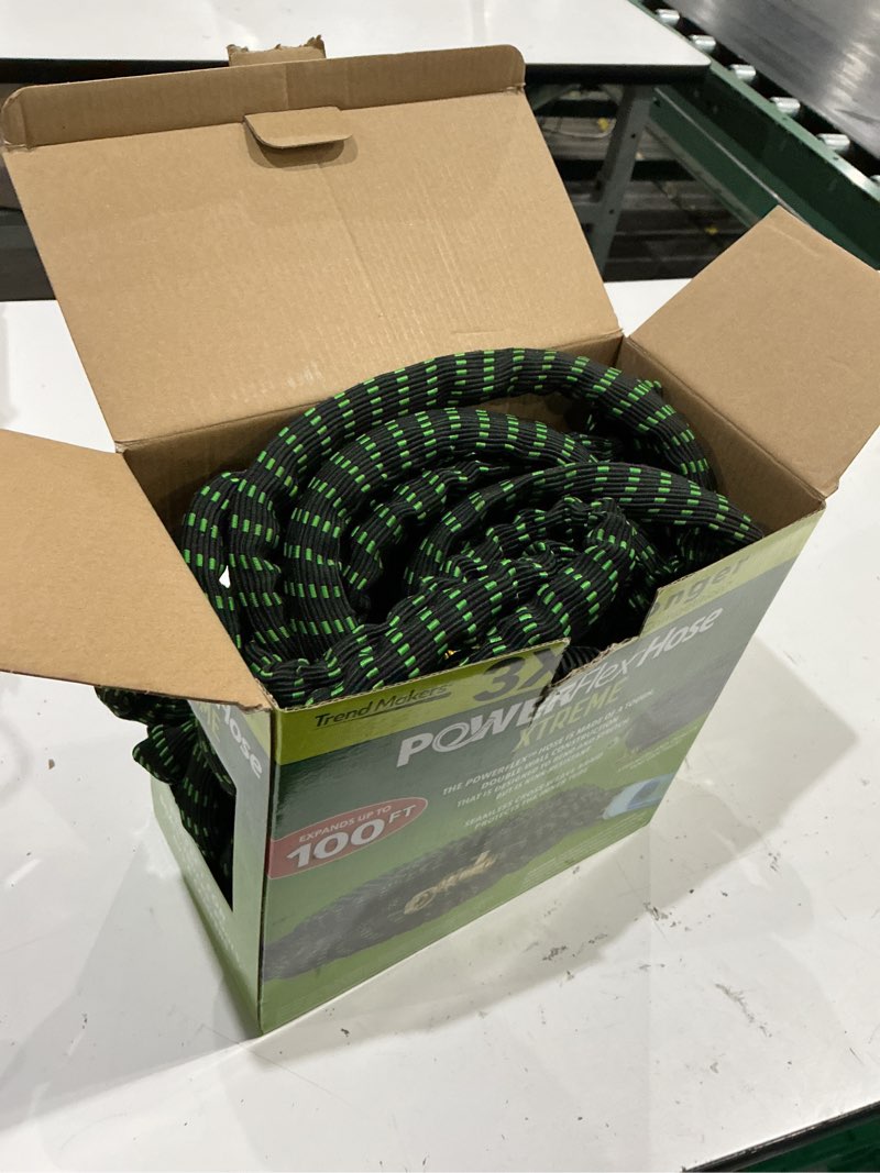 Condition photo showing As Is for flex-able hose flex-able xtreme hose 100ft - kink free, expandable, heavy duty, green