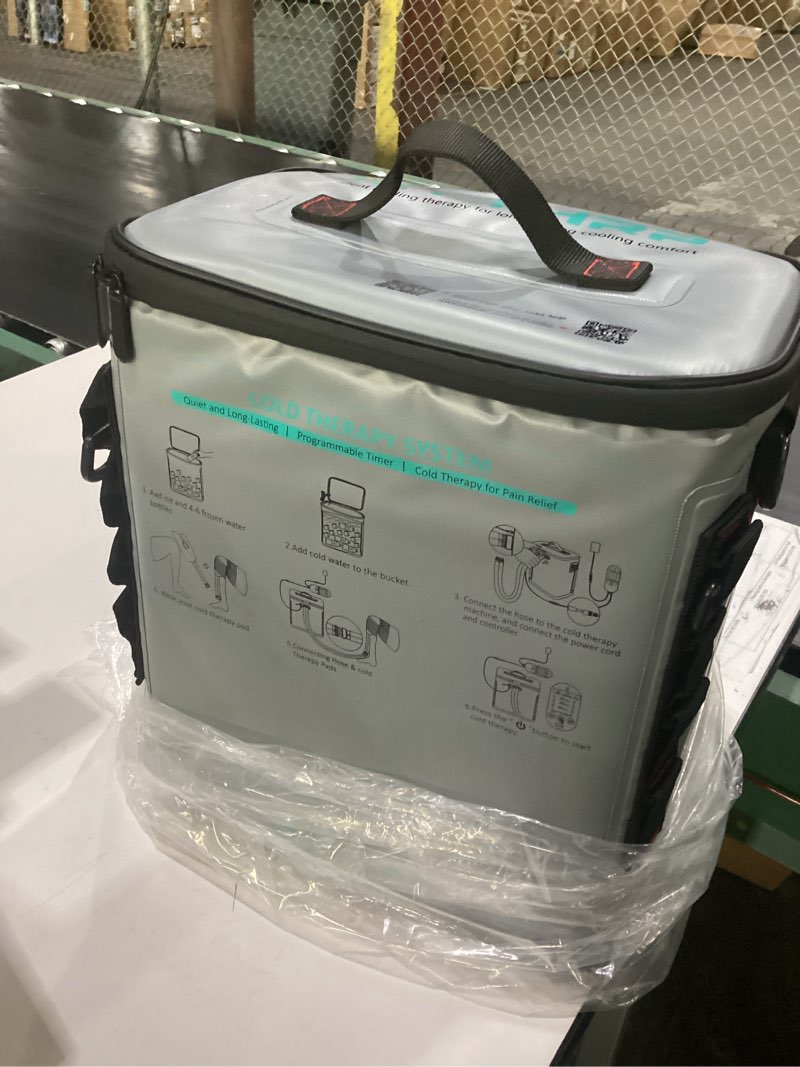 Condition photo showing New/Like New for icythrp cold therapy machine with programmable timer, portable ice machine for shoulder after surgery, shoulder replacement recovery system, cryotherapy pain relief with compression pad shoulder pad+machine