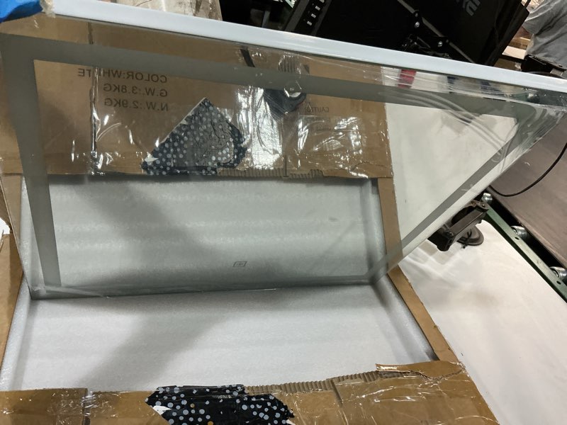 Condition photo showing New/Like New for led bathroom mirror with lights 22\"28\" wall vanity led mirror stepless dimmable,double front and backlight,anti-fog,memory smart mirror for bathroom 28“x36“