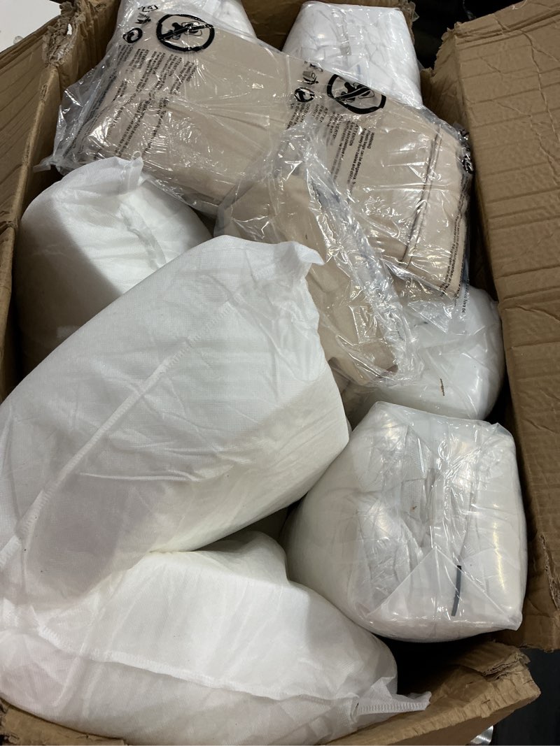 Condition photo showing Good Condition for aaaaacessories outdoor seat cushions for chairs, fade-resistant, waterproof patio furniture replacement cushions, 24" x 24" x 5" + 24" x 19", set of 4, beige beige 24"x24"x5" / 24"x19"