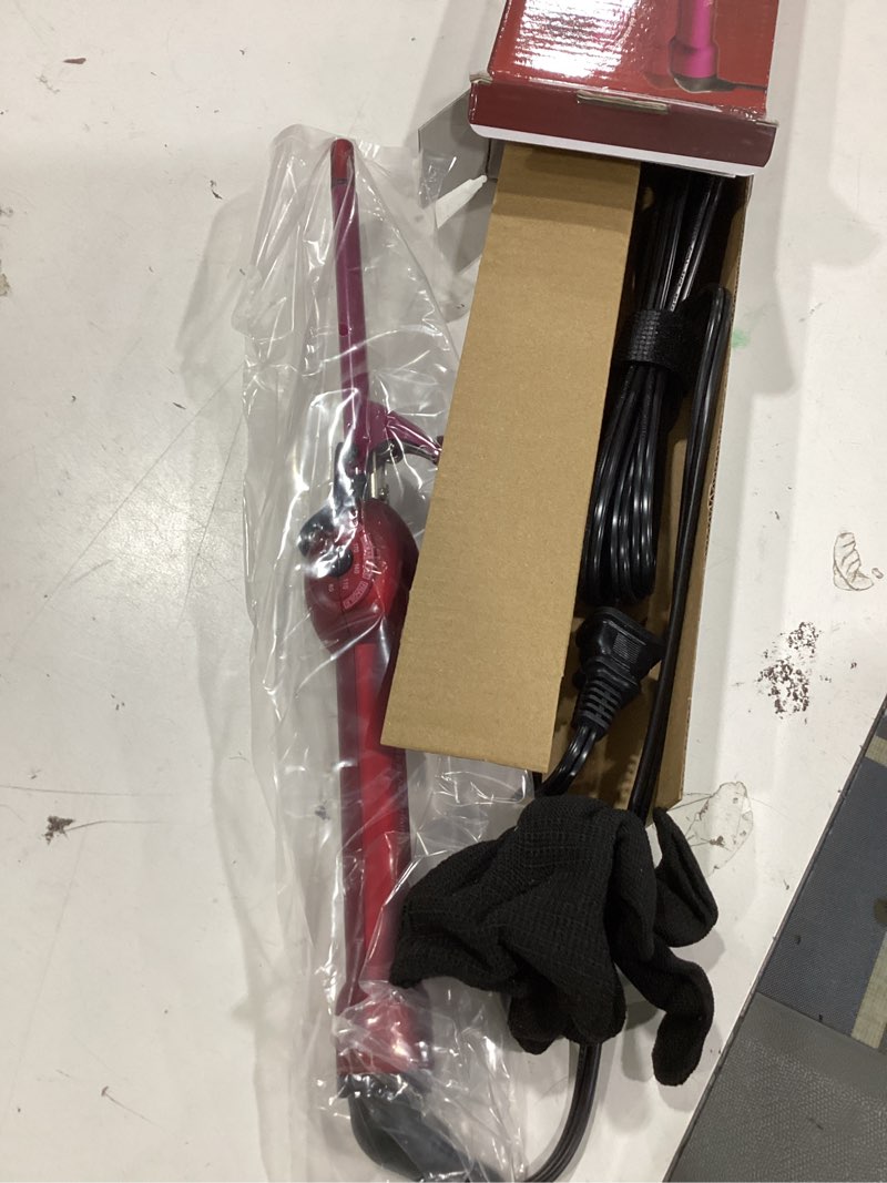 Condition photo showing Good Condition for mbhair 9mm thin curling wand hair curler, 3/8 small barrel skinny hair curling iron wand professional super tourmaline ceramic barrel small tongs for short and long hair