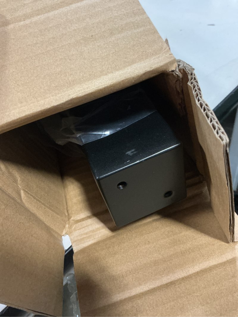 Condition photo showing Good Condition for muzata black corner cable railing post 42 inch 42"x2"x2" t-drilled one-post corner solution surface mount stainless steel cable railing system kit indoor outdoor with paper user guide ps02 b34l 42" corner post
