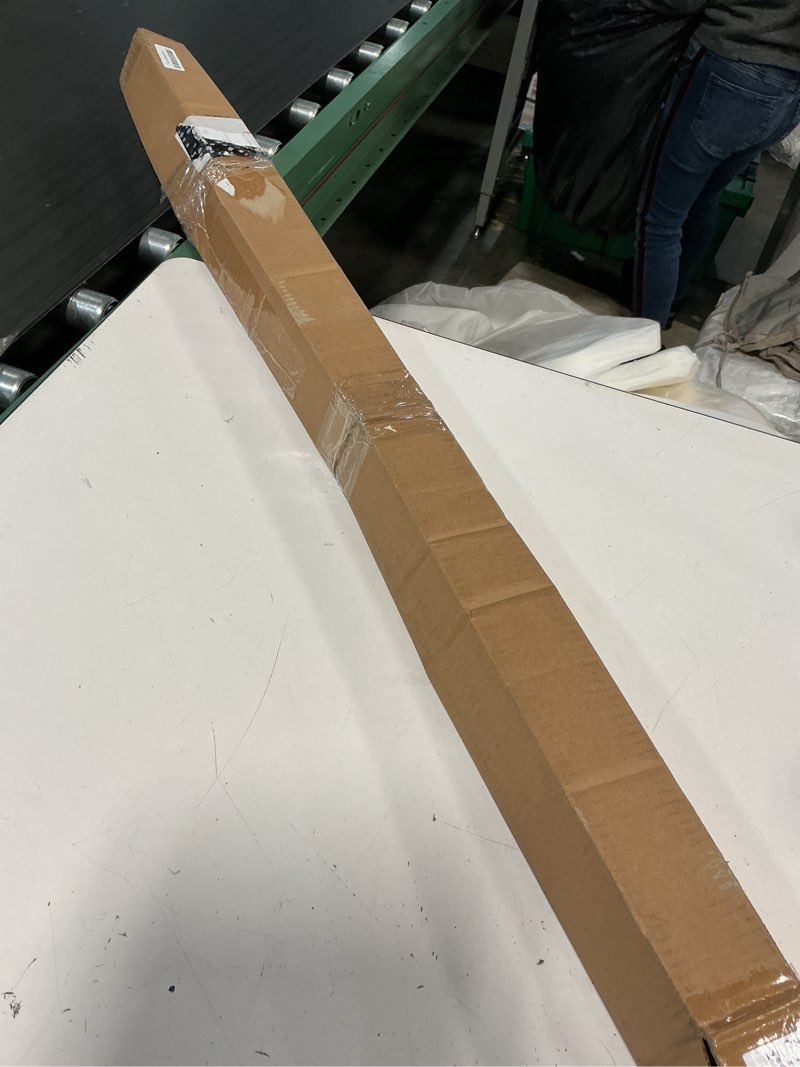 Condition photo showing As Is for ivilon tension curtain rod - spring tension rod for windows or shower, 54 to 90 inch. warm gold