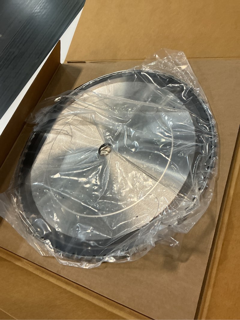 Condition photo showing Good Condition for ryltanks 14 inch metal steel cutting saw blade, 66t alcrn coated cermet carbide-tipped saw blade, 1"