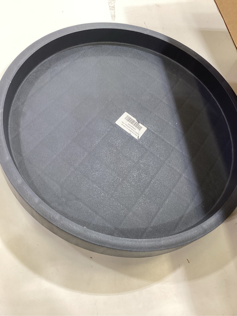 Condition photo showing Good Condition for 14.2 inch planter caddies rolling saucer caddy with wheels, heavy duty wheeled stand for potted plant, round coaster roller base tray with casters, flower pot dolly holder for indoor outdoor 14.17" (14 ¹¹/?? in) gray