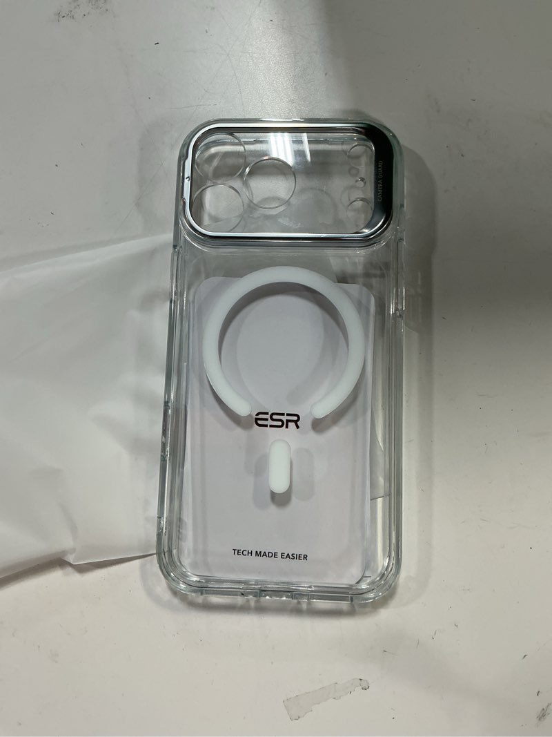 Condition photo showing Good Condition for ESR for iPhone 17 Pro Max Case with Stash Stand, Camera Control Cover Compatible with MagSafe, Military-Grade Drop Protection Phone Case for iPhone 17 Pro Max, Scratch-Resistant Back Cover, Clear iPhone 17 Pro Max A-Clear