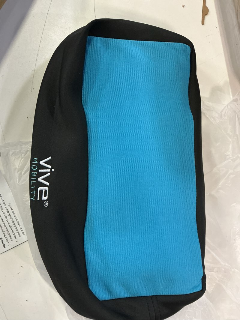Condition photo showing Good Condition for vive mobility knee walker padded gel cover -â premium comfort gel cushion, accessory for knee scooters, padded accessories, leg cart roller improves comfort during injury, fits most knee trollys (blue)