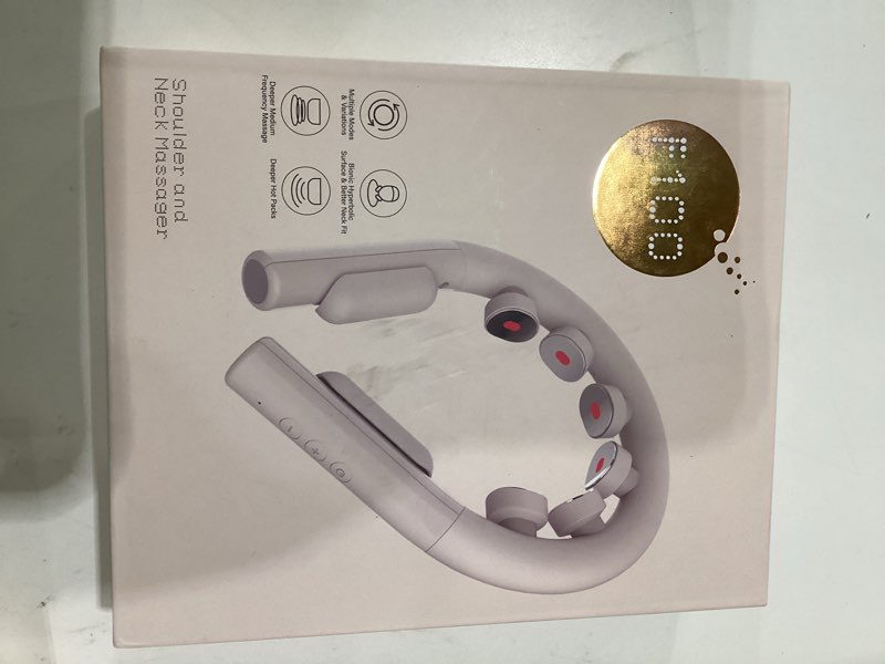 aethereve neck massager with heat, intelligent neck massager for pain relief deep tissue, deep tissu, not tested