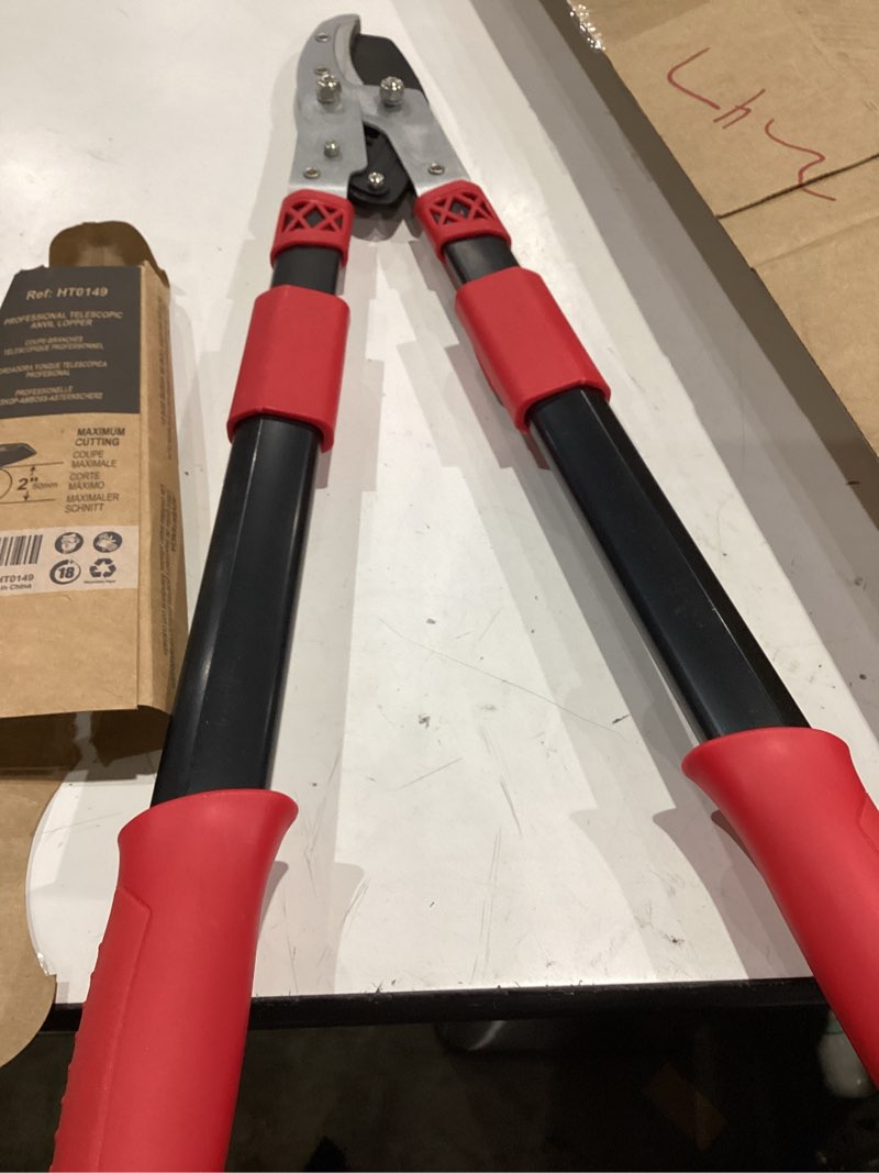 Condition photo showing Good Condition for hautmec anvil loppers for tree trimming heavy duty, extendable 27-37'' garden bypass loppers with compound action system, 2" cutting capacity, labor-saving tree trimmer for yard, lawn branch cutter