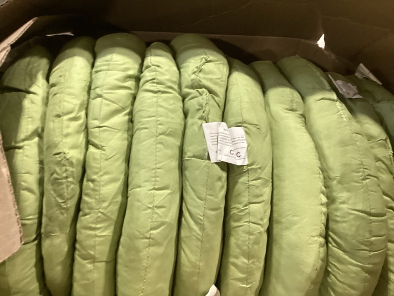 Condition photo showing Good Condition for fumete 12 pcs floor pillows cushions seating 16 x 16 inches color round seat reading floor chair cushions for kids adults classroom home school playing supplies(green)