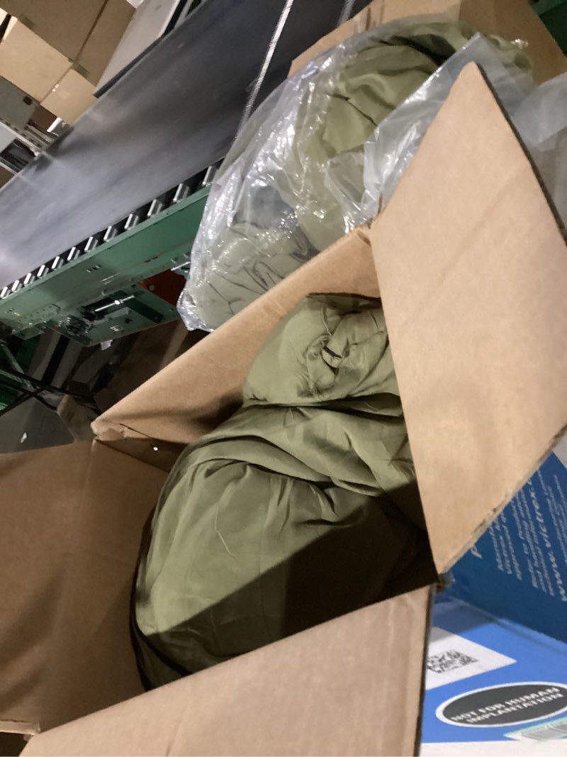 Condition photo showing Good Condition for ROSGONIA Queen Comforter Set Olive Green, 3pcs Bedding Sets Queen (1 Boho Olive Comforter & 2 Pillowcases), All Season Lightweight Blanket Quilt Queen Comforter 90"x90" Olive Green