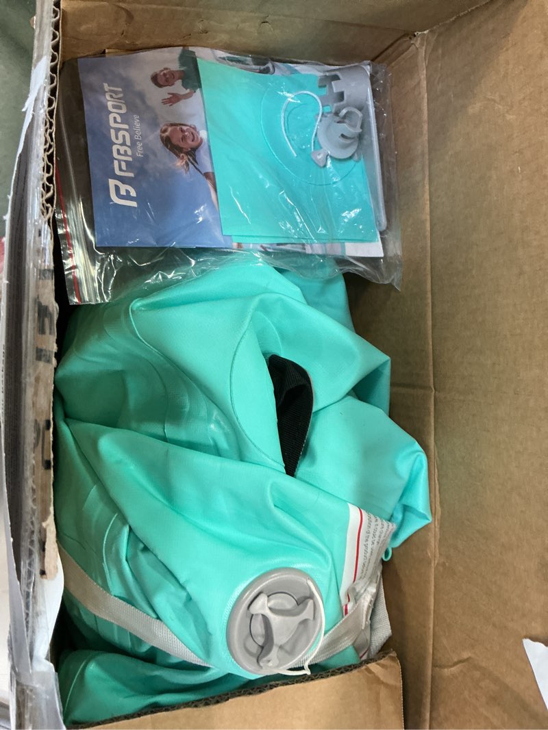 Condition photo showing Good Condition for Air Roller Gymnastics Barrel, Inflatable Gymnastics Air Roller Inflatable Air Gymnastics Mat with Electric Pump for Yoga Cheerleading Training Home Outdoor Use Air Roller-Light Green Mat: None | Roller: 47.24in x 35.4in