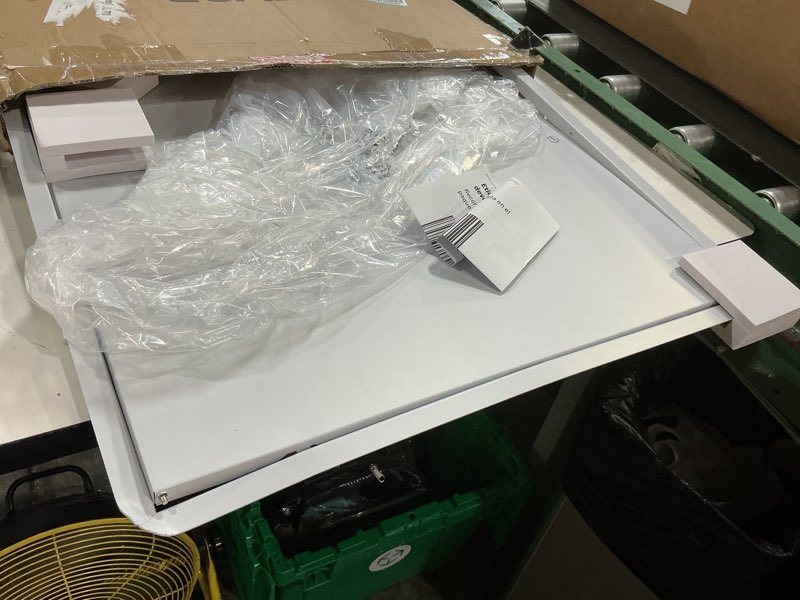 Condition photo showing As Is for vevor metal access panel for drywall ceiling, 24 x 24 inch plumbing access doors with cam latch lock, heavy-duty steel wall hole cover, easy install removable hinged panel for wiring & cables, silver