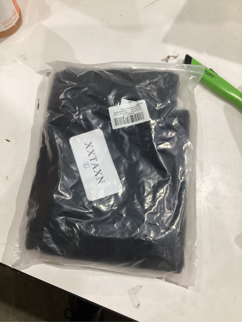 Condition photo showing New/Like New for XXTAXN Women's Sexy Halter V Neck Sleeveless Backless Twist Front Ruched Going Out Mini Dress