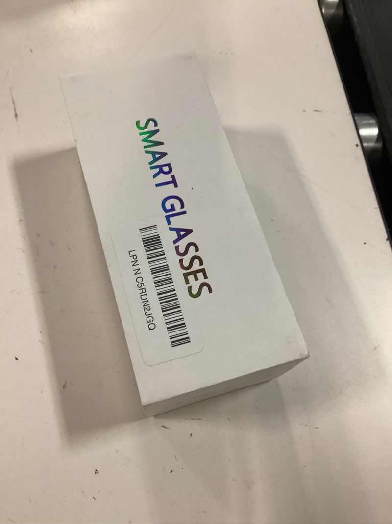 Condition photo showing New/Like New for mingtawn ai smart glasses 4k hd camera, bt call, 800w anti-shake camera glasses with video recording dual mic, simultaneous interpretation/gpt identify objects, 270mah photochromic glasses?black black large