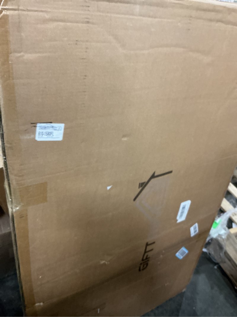 Condition photo showing New/Like New for black arched window mirror, large window pane mirror with beveled, metal framed windowpane mirrors, 28.5" x 50" arched wall mirrors for wall decor, entryway, living room 50"l x 28.5"w black